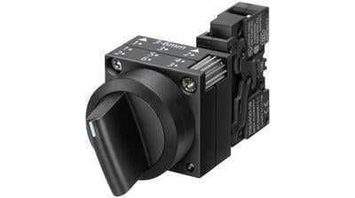 3SB3202-2KA11 1NA Plastik Siyah Kalıcı Mandal Buton 0-1