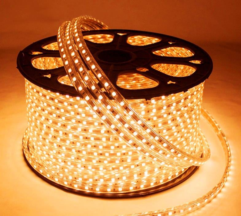 CT-4556 ÜÇ ÇİP ŞERİT LED 220V AMBER (100mt)