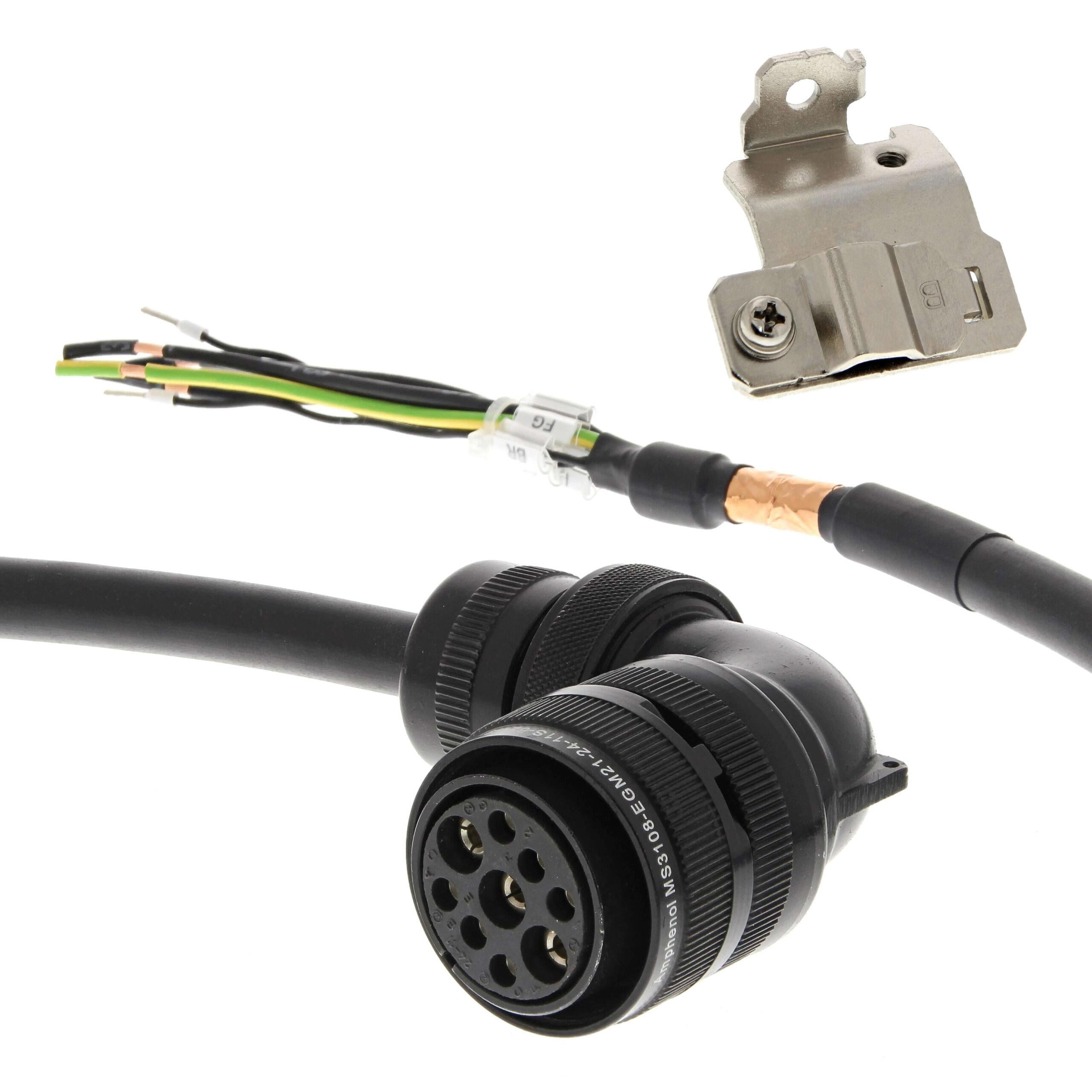 R88A-CA1E005BF-E 1S series servo motor power cable, 5 m, with brake, 400 V: 400 