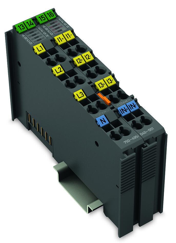 WAGO 750-495/040-001   3 Fazlı Güç Ölçümü 690 VAC 5A Aşırı