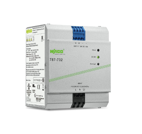 Güç kaynağı; Eco; 1 fazlı; 24 VDC çıkış gerilimi; 10 A çıkış akımı; DC-OK LED; 4,00 mm²
