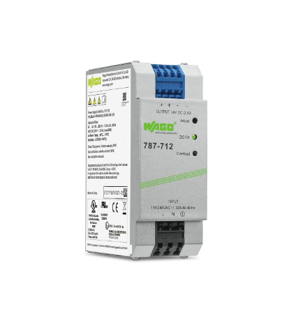 Güç kaynağı; Eco; 1 fazlı; 24 VDC çıkış gerilimi; 2,5 A çıkış akımı; DC-OK LED; 4,00 mm²