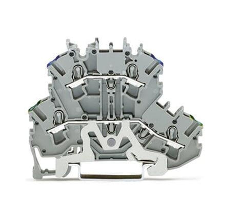 Wago 2002-2217 İki Katlı Topraklamalı Klemens 