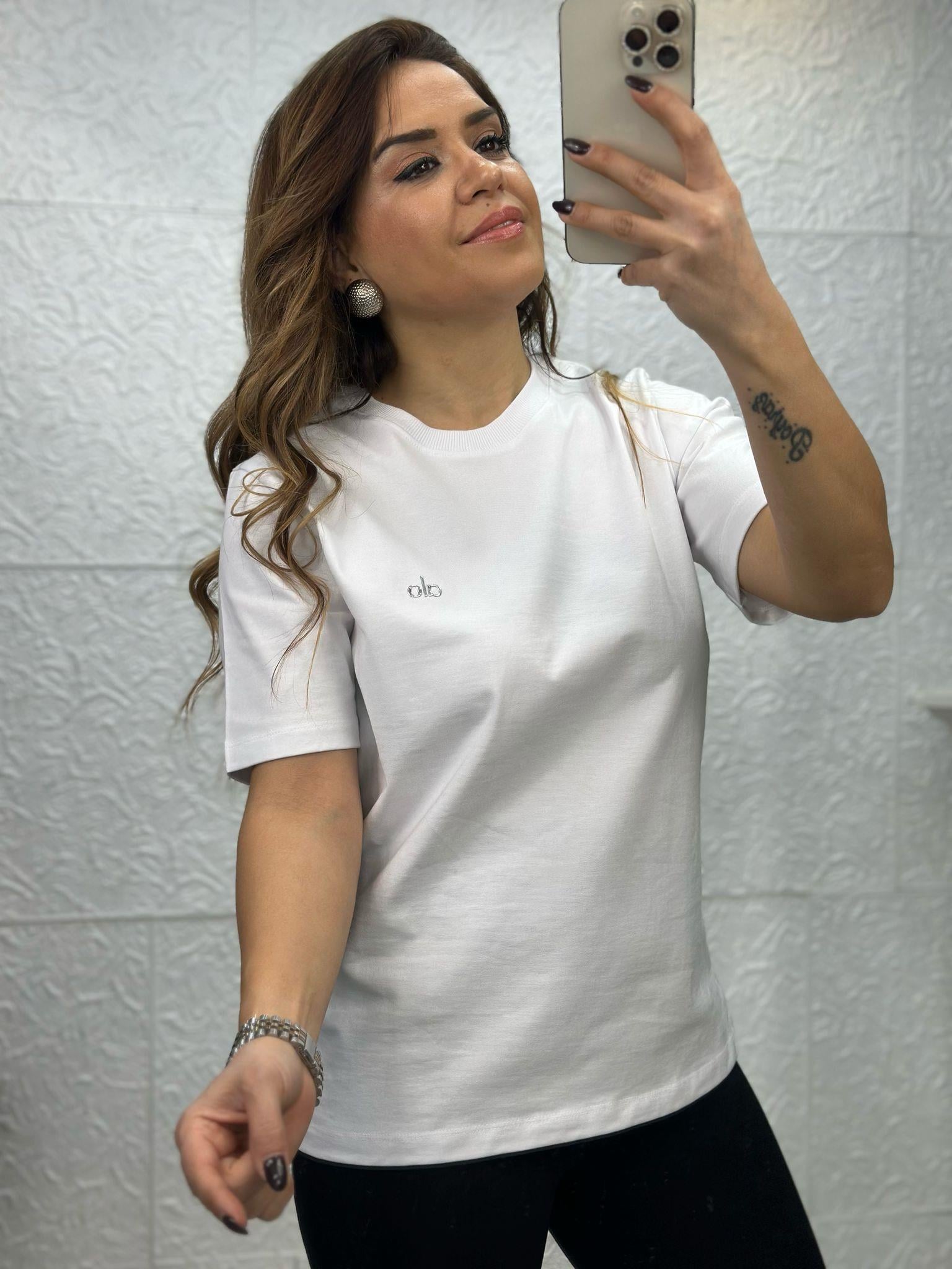 Beyaz Salaş Tshirt