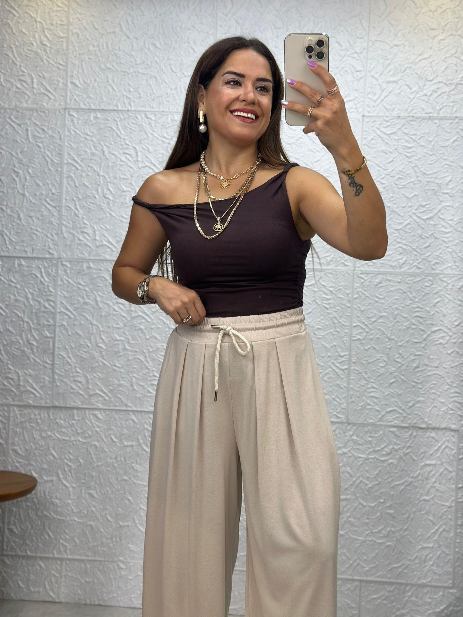 Acı Kahve Büzgülü Body
