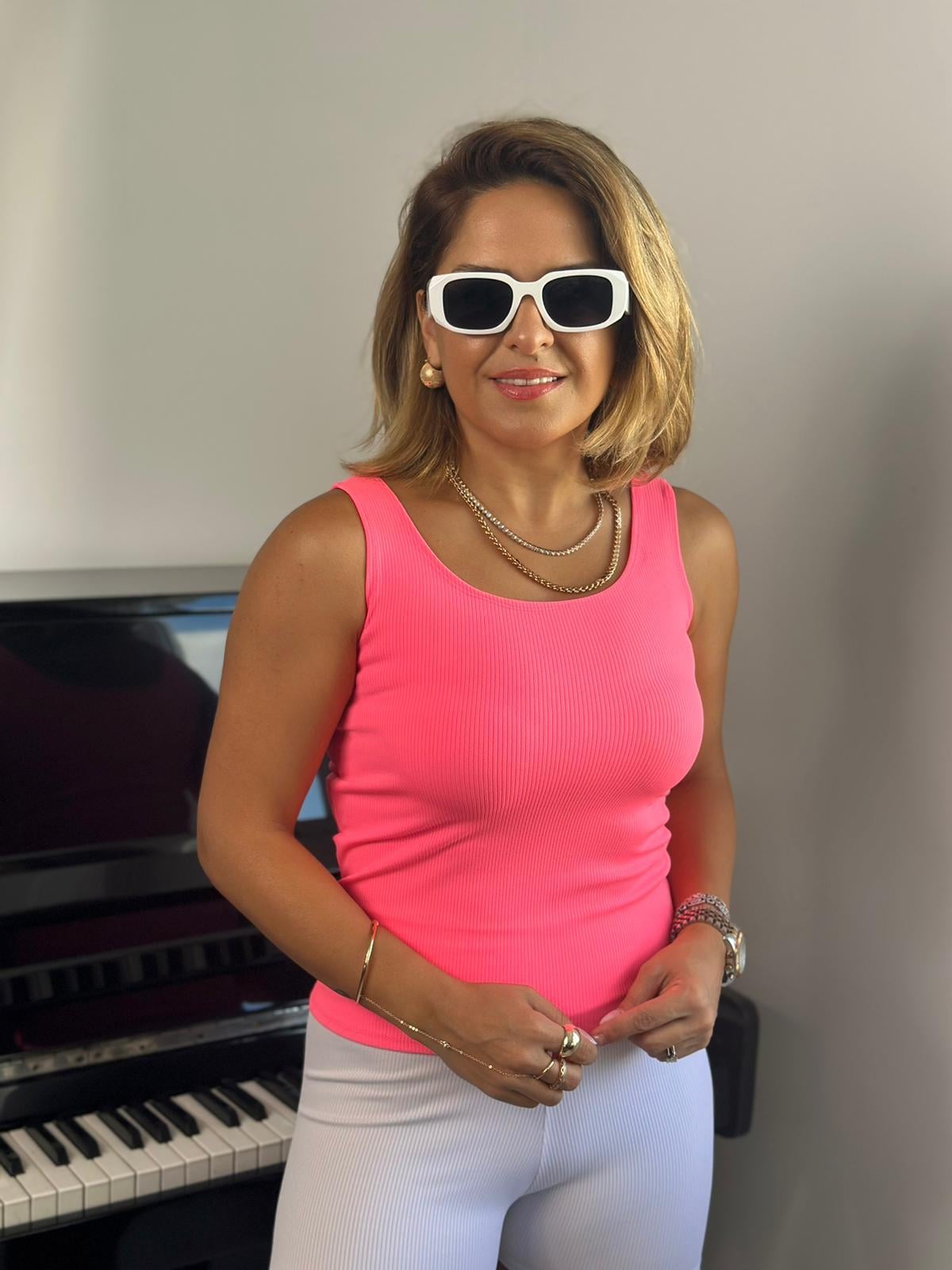 Çift Omuzlu Uzun Fitilli Pembe Body