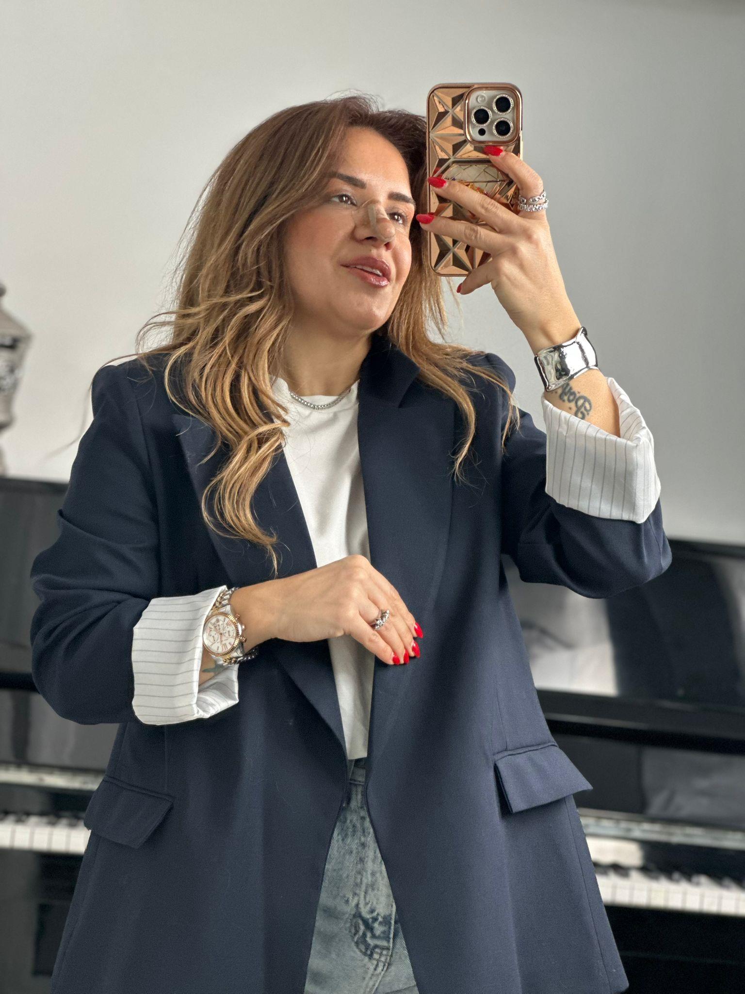 Lacivert Blazer Ceket