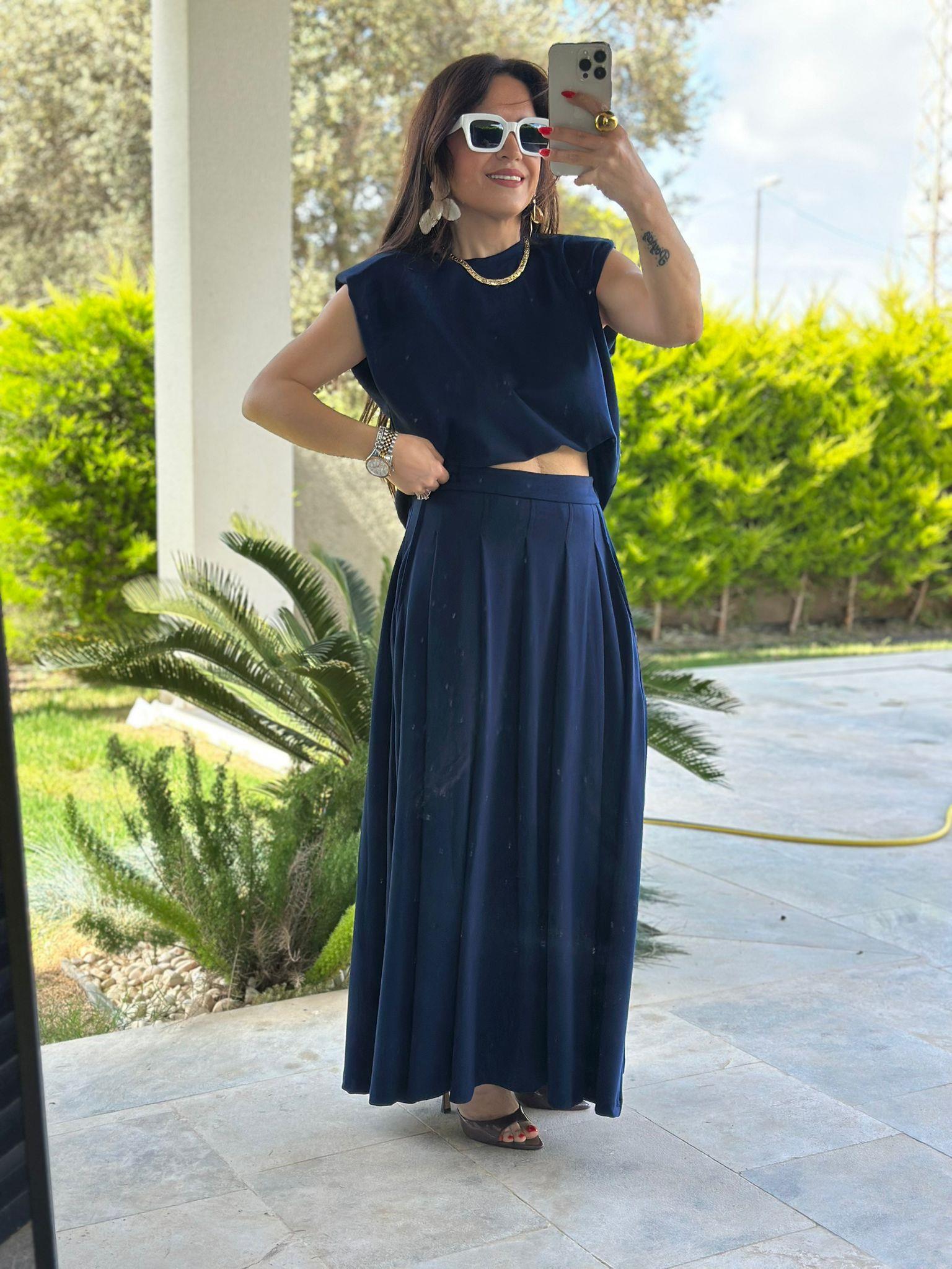 Lacivert Etekli Odal Takım