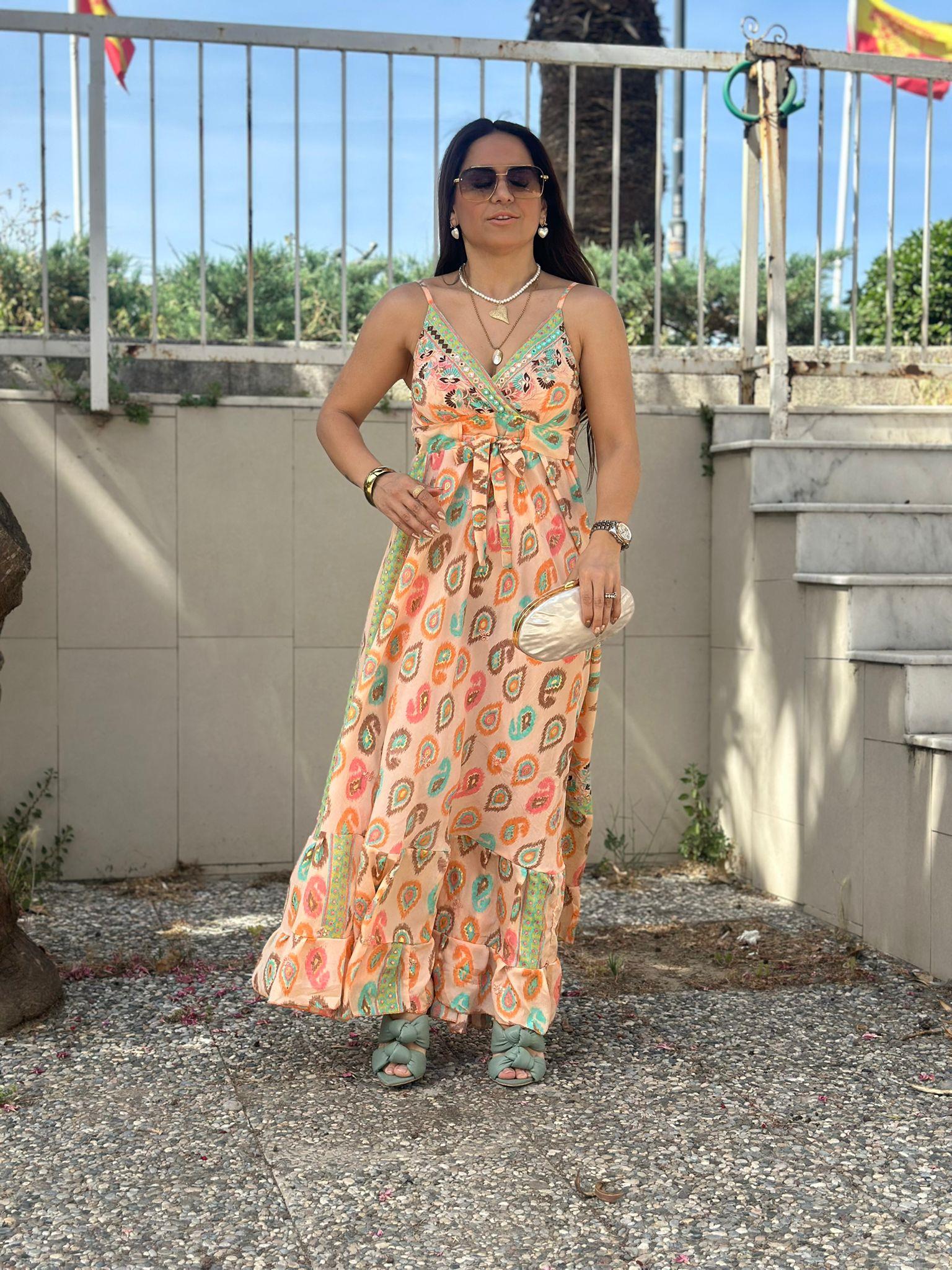 Renkli Salaş Elbise