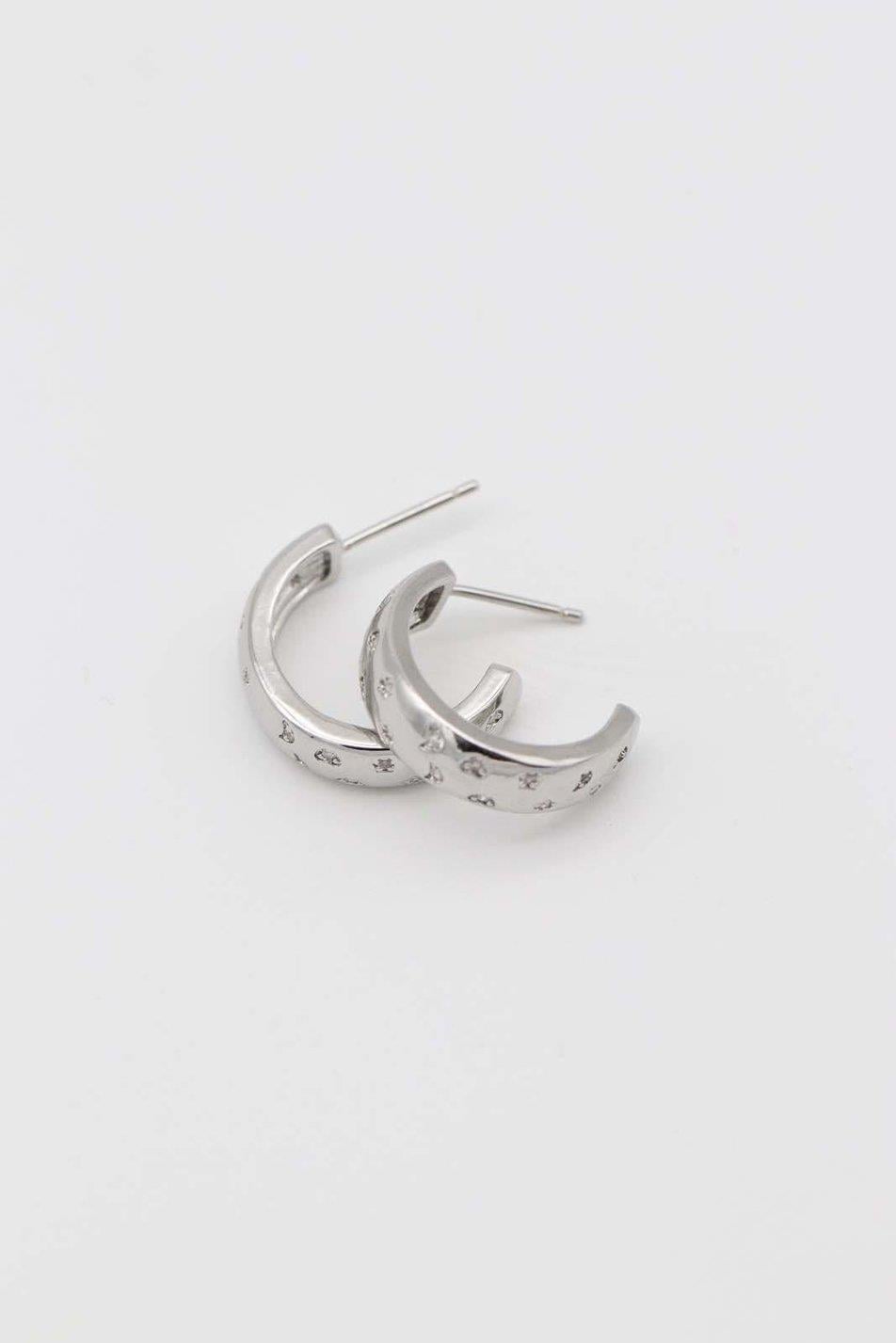 Silver Taşlı Küpe
