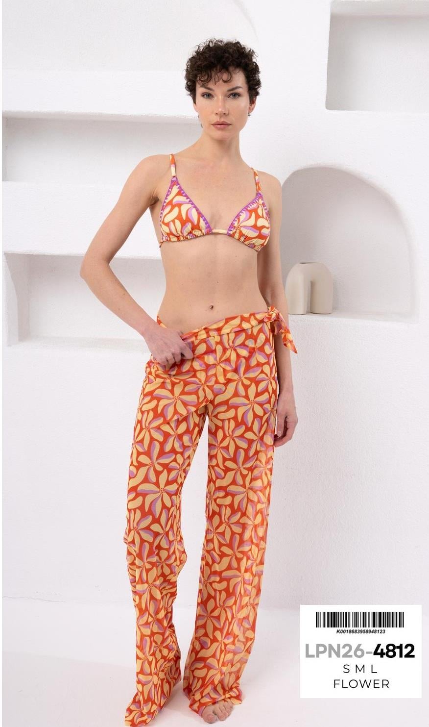 Yandan Bağlamalı Pantolon Pareo Lpn264812