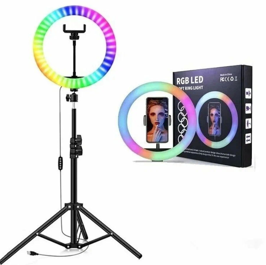 MJ26 10 İNÇ RGB SELFİE IŞIĞI + 2.1 METRE TRİPOD AYAĞI