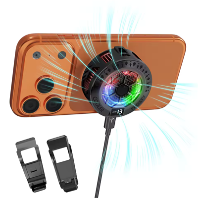 Manyetik Klipsli RGB Yarı İletken Telefon Soğutucu - Oyun & Canlı Yayın Fanı
