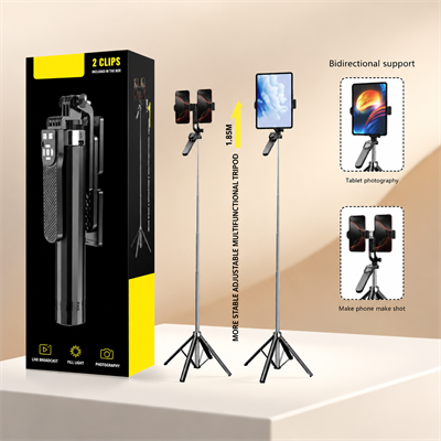 Neepho NP-L9 Tripod – Çift Telefonlu Profesyonel İçerik Üretici Tripodu