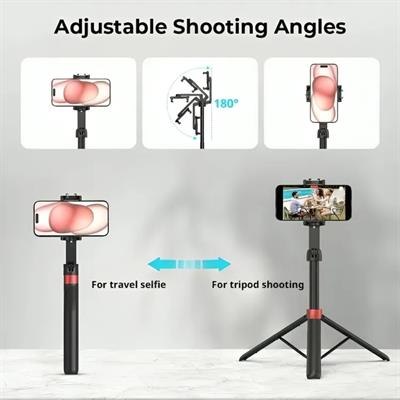 Z1 Tripod Bluetooth Kumandalı Profesyonel Telefon Kamera Tutucu ve Selfie Çubuğu