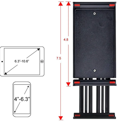 Sıkıştırmalı Masaüstü Tablet ve Telefon Tutucu Başlığı