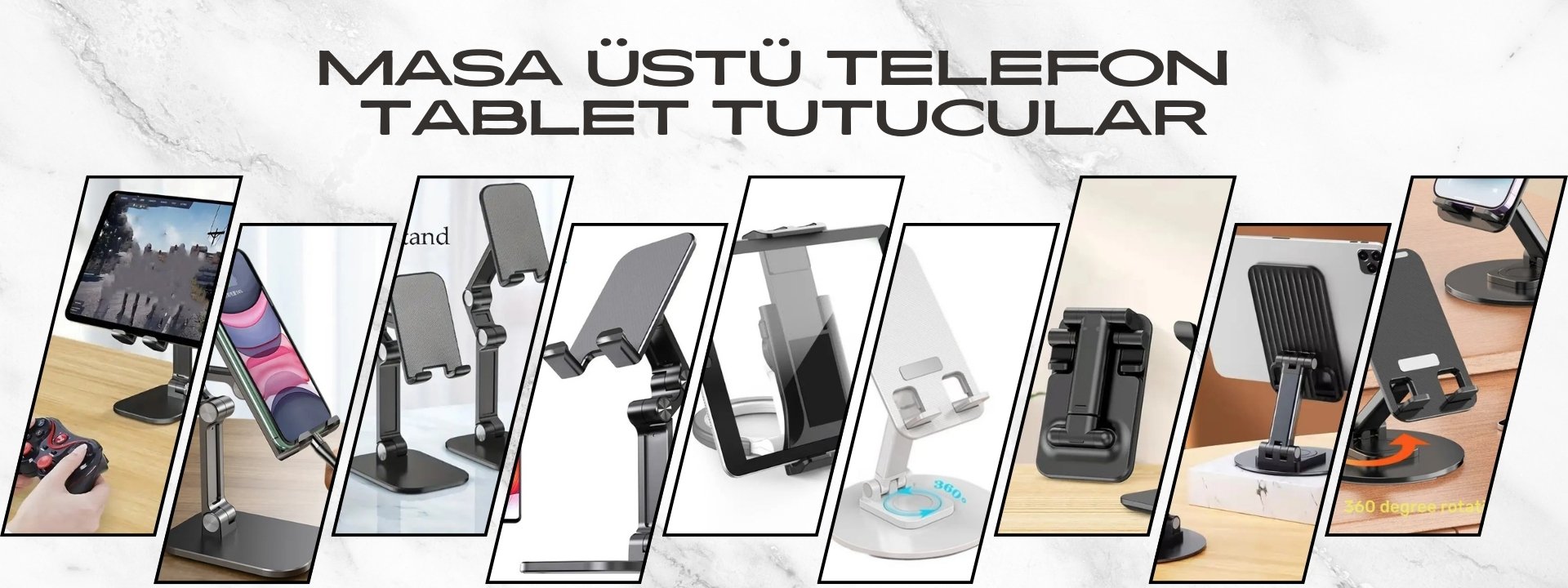 Masa Üstü Telefon ve Laptop Tutucular