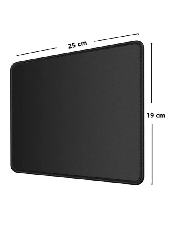 19X25 CM SİYAH OYUNCU MOUSEPAD DİKİŞLİ KAYMAZ TABAN