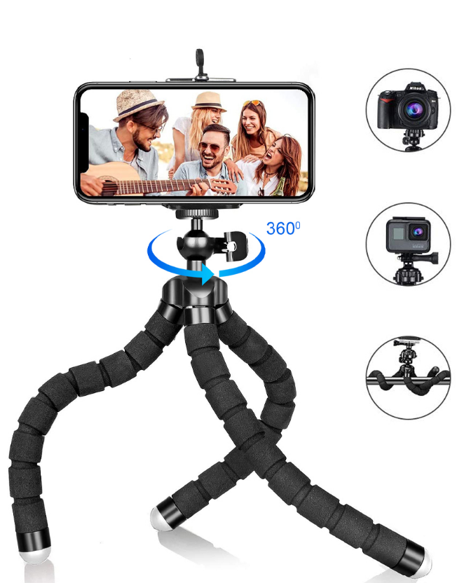 26 CM OYNAR AYAKLI SÜNGER AHTAPOT TRİPOD