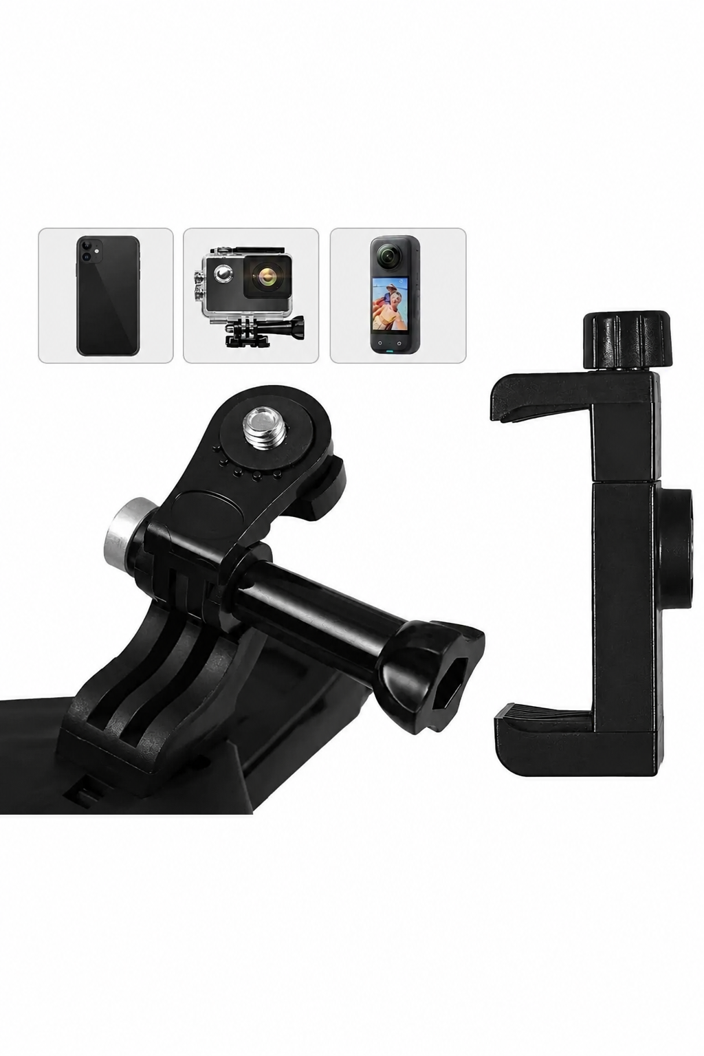 Kask Çene Montajlı GoPro, Telefon ve Aksiyon Kamera Tutucu Aparatı BMTT04