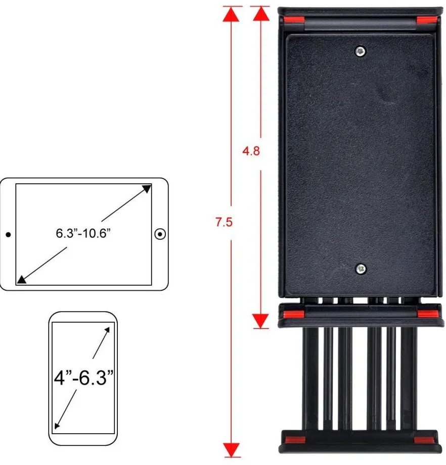 Sıkıştırmalı Masaüstü Tablet ve Telefon Tutucu Başlığı
