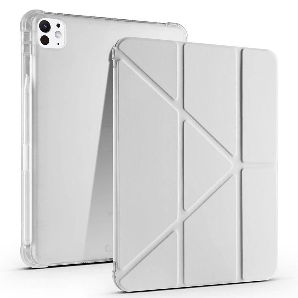 Apple iPad Pro 11 2024 Uyumlu Kılıf Zore Tri Folding Kalem Bölmeli Standlı Uyumlu Kılıf
