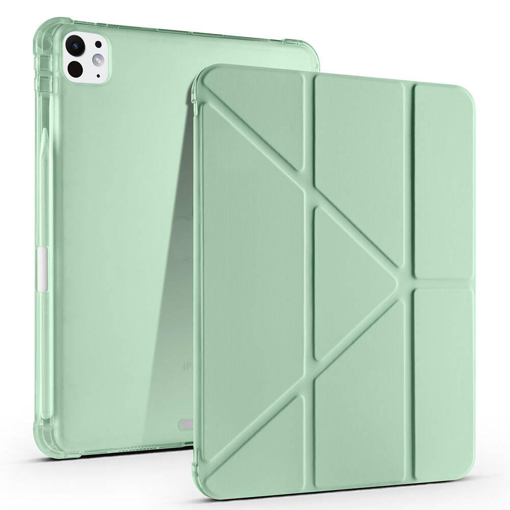 Apple iPad Pro 11 2024 Uyumlu Kılıf Zore Tri Folding Kalem Bölmeli Standlı Uyumlu Kılıf