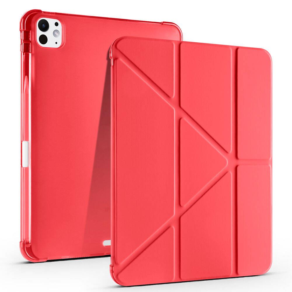 Apple iPad Pro 11 2024 Uyumlu Kılıf Zore Tri Folding Kalem Bölmeli Standlı Uyumlu Kılıf