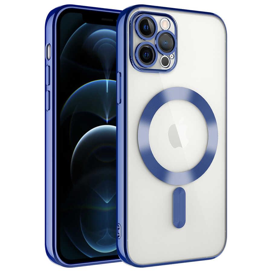 Apple iPhone 11 Pro Max Uyumlu Kılıf Kamera Korumalı M-safe Wireless Şarj Özellikli Zore Demre Kapak