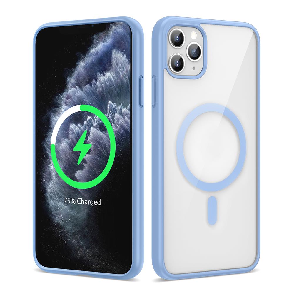 Apple iPhone 11 Pro Max Uyumlu Kılıf M-safe Wireless Şarj Özellikli Silikon Zore Ege Kapak