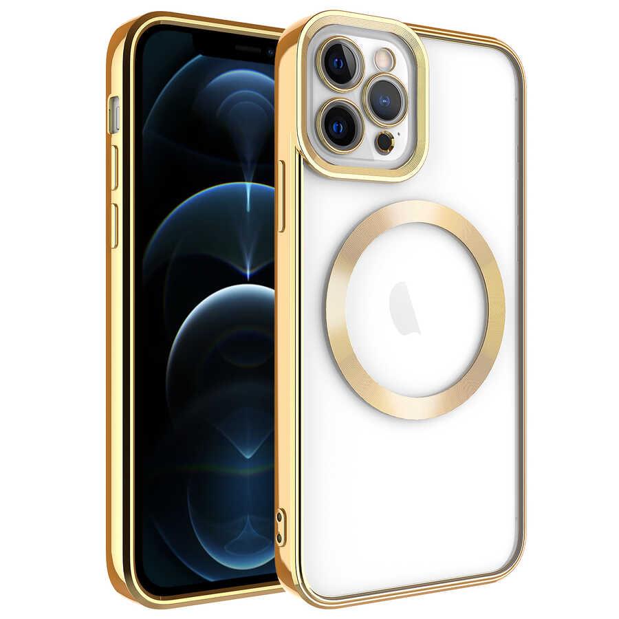 Apple iPhone 11 Pro Uyumlu Kılıf M-safe Wireless Şarj Özellikli Zore Setro Silikon