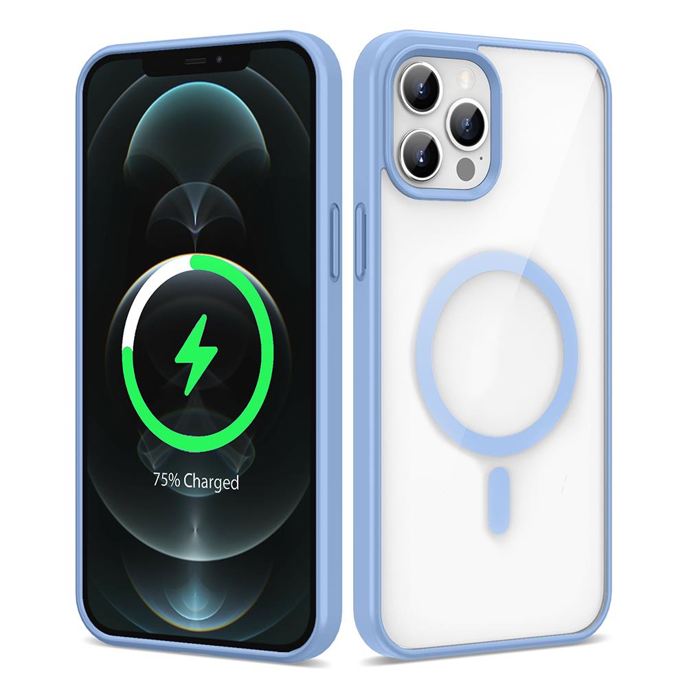 Apple iPhone 12 Pro Max Uyumlu Kılıf M-safe Wireless Şarj Özellikli Silikon Zore Ege Kapak