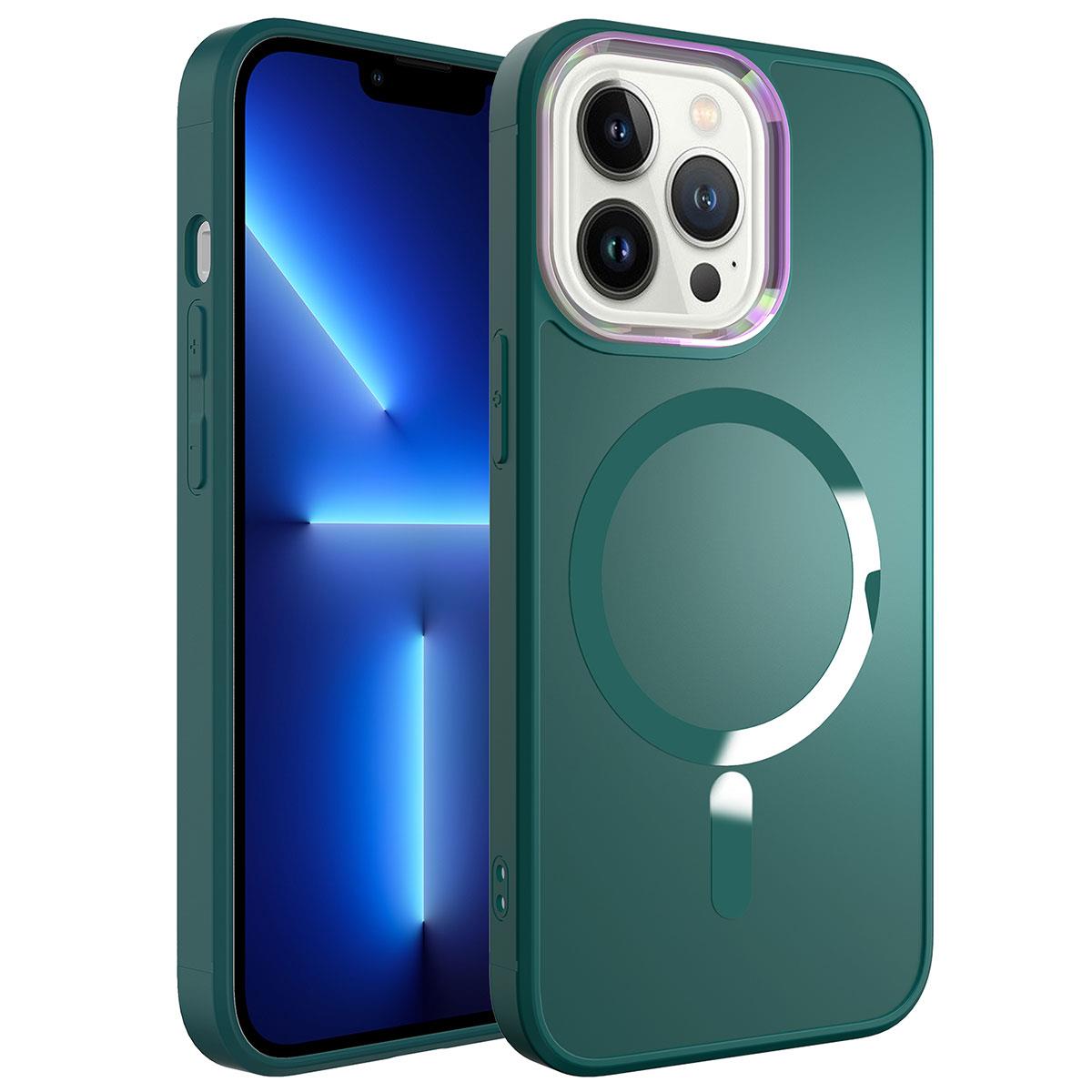 Apple iPhone 12 Pro Uyumlu Kılıf M-safe Wireless Şarj Özellikli Zore Stil Kapak