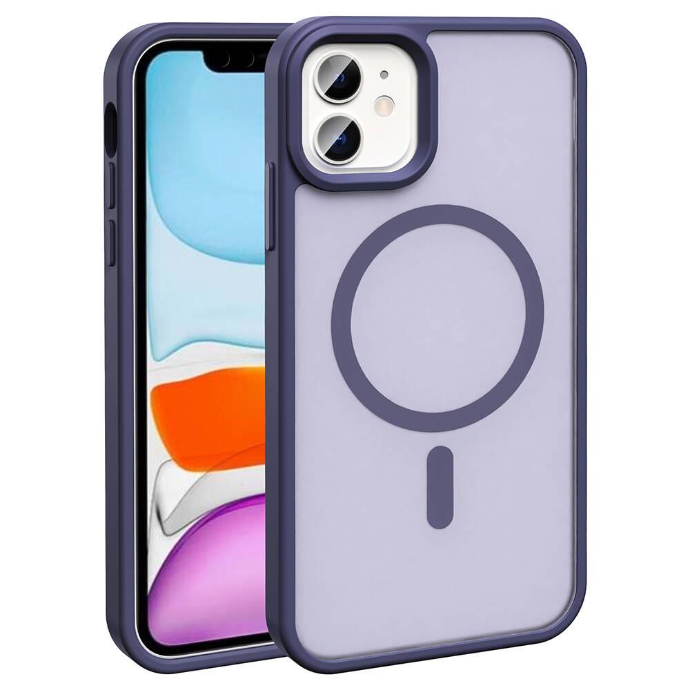 Apple iPhone 12 Pro Uyumlu Kılıf M-safe Şarj Özellikli Mat Arka Yüzey Zore Sio Kapak