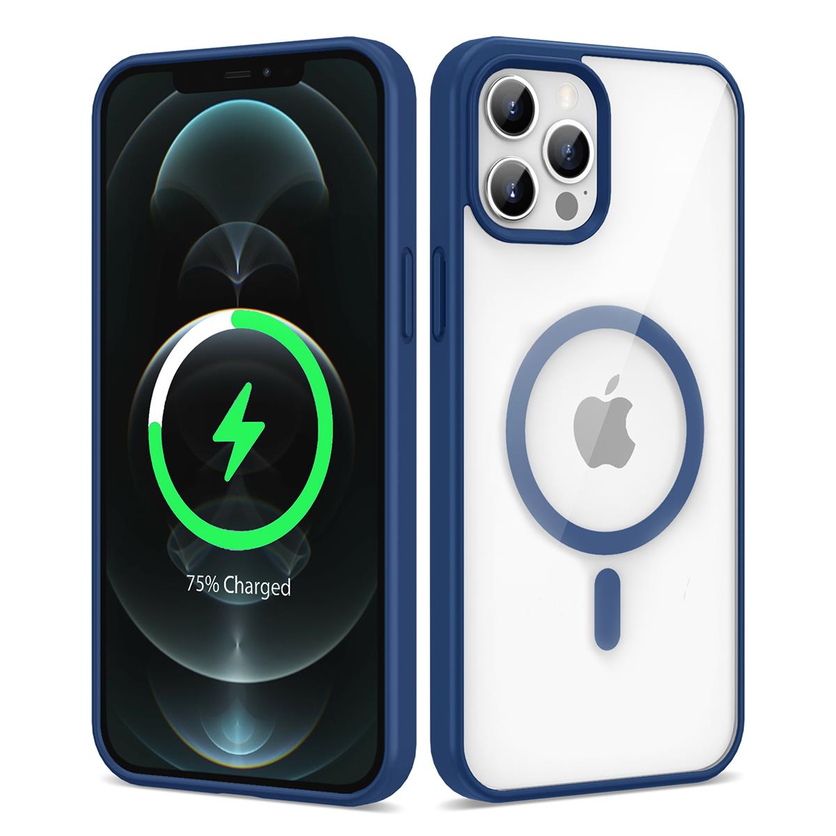 Apple iPhone 12 Pro Uyumlu Kılıf M-safe Wireless Şarj Özellikli Silikon Zore Ege Kapak