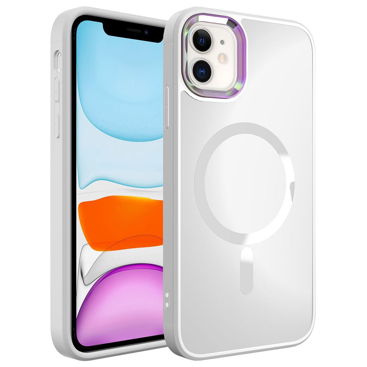 Apple iPhone 12 Uyumlu Kılıf M-safe Wireless Şarj Özellikli Zore Stil Kapak