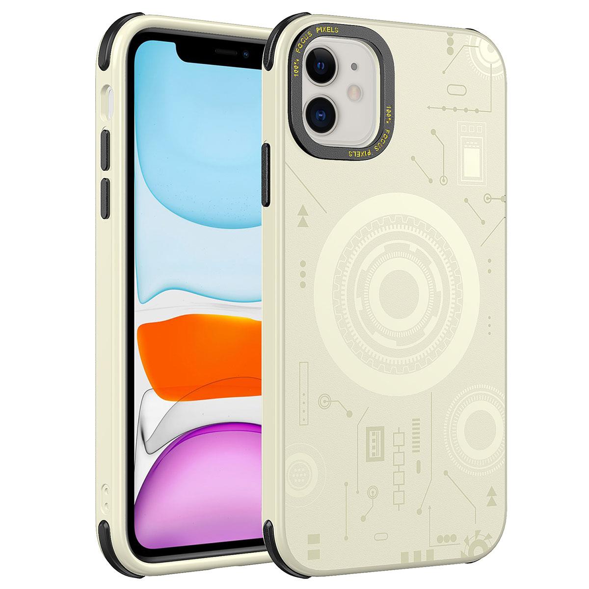 Apple iPhone 12 Uyumlu Kılıf Zore Wireless Şarj Özellikli Desenli Hot Kapak