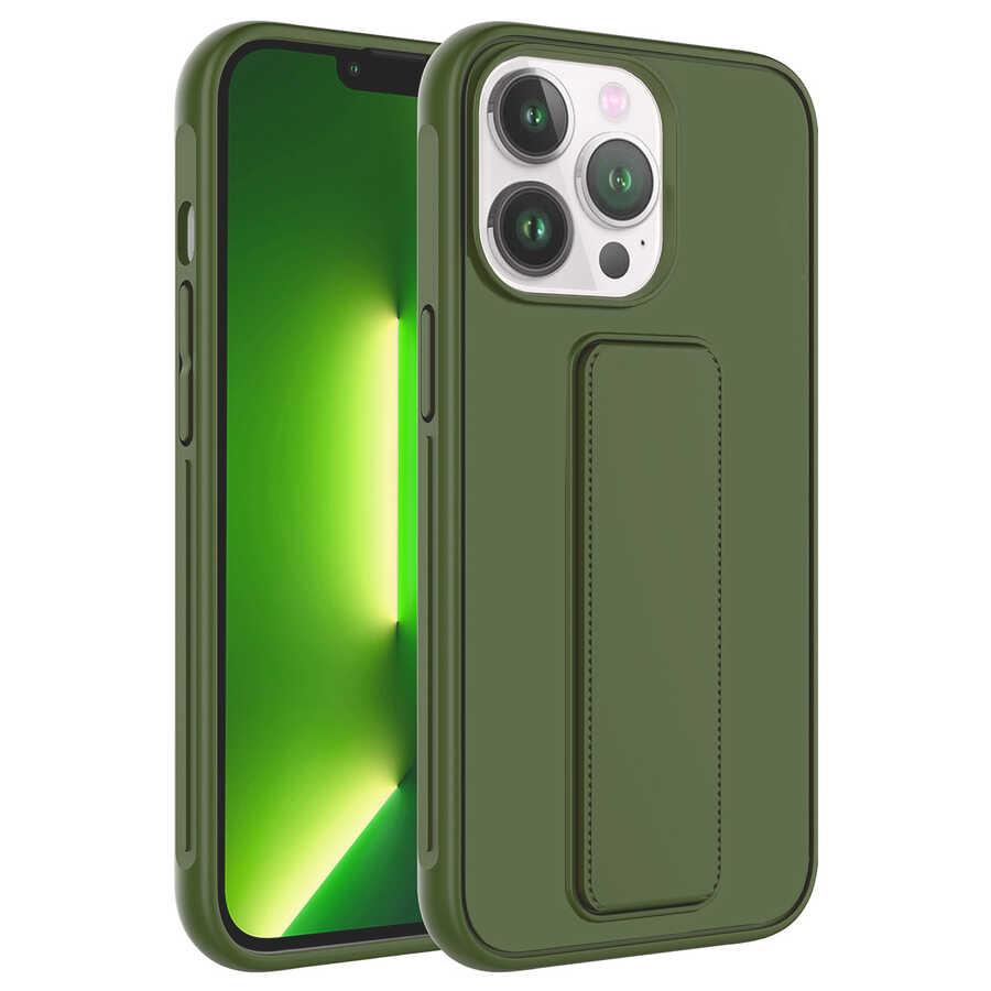 Apple iPhone 13 Pro Max Uyumlu Kılıf Zore Qstand Kapak