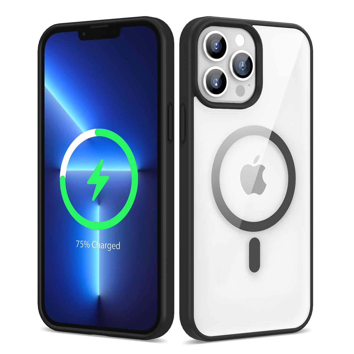 Apple iPhone 13 Pro Uyumlu Kılıf M-safe Wireless Şarj Özellikli Silikon Zore Ege Kapak