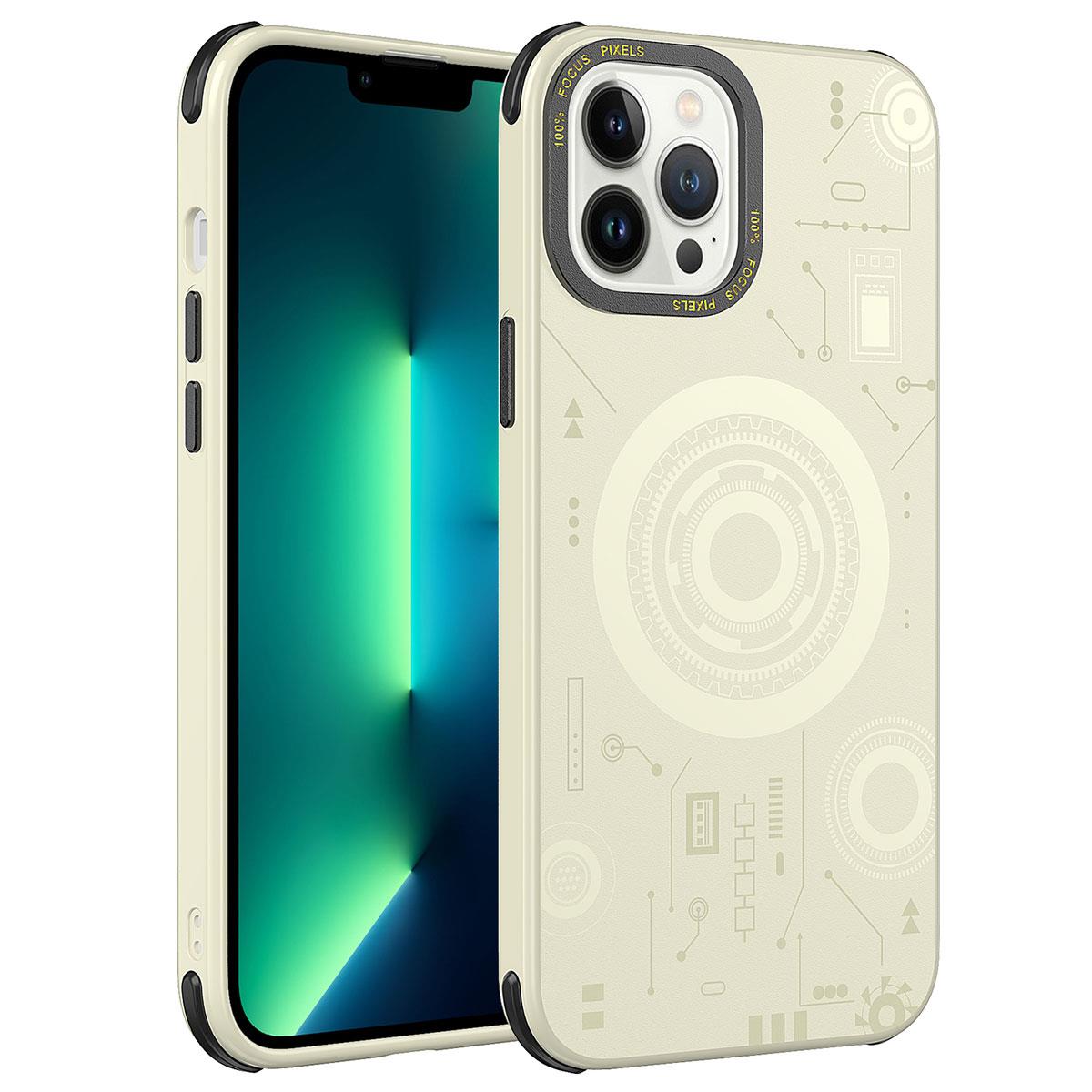 Apple iPhone 13 Pro Uyumlu Kılıf Zore Wireless Şarj Özellikli Desenli Hot Kapak