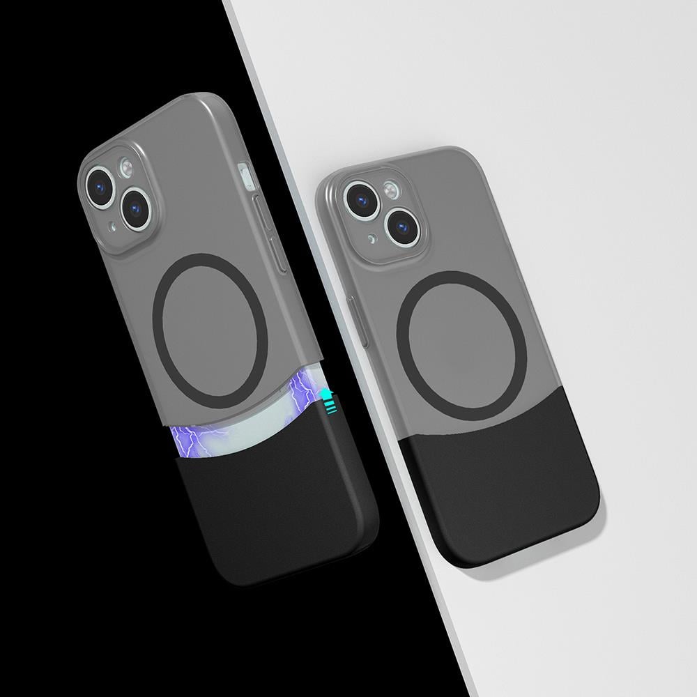 Apple iPhone 13 Uyumlu Kılıf M-Safe Şarj Özellikli Mıknatıslı Zore Duble Kapak