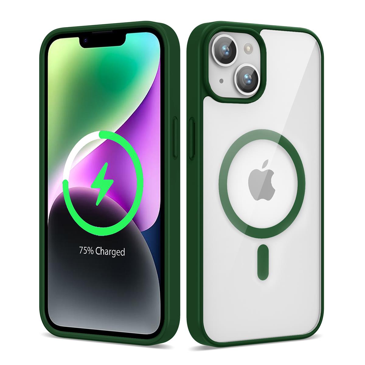 Apple iPhone 13 Uyumlu Kılıf M-safe Wireless Şarj Özellikli Silikon Zore Ege Kapak