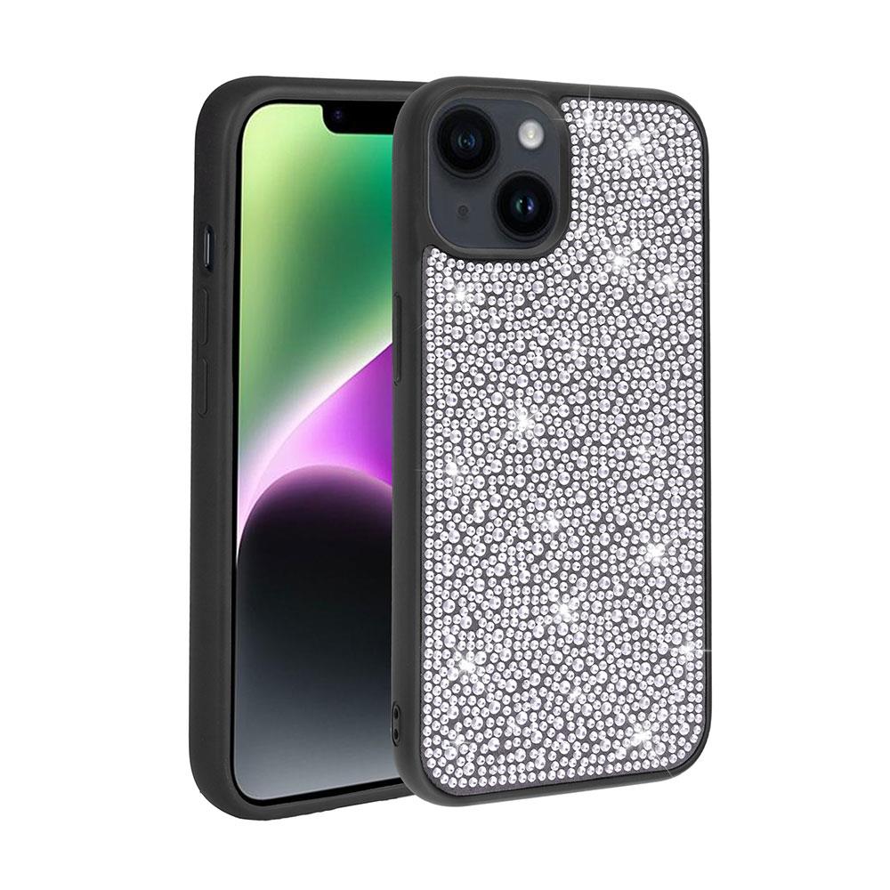 Apple iPhone 14 Plus Uyumlu Kılıf Parlak Taşlı Tasarım Zore Ston Kapak