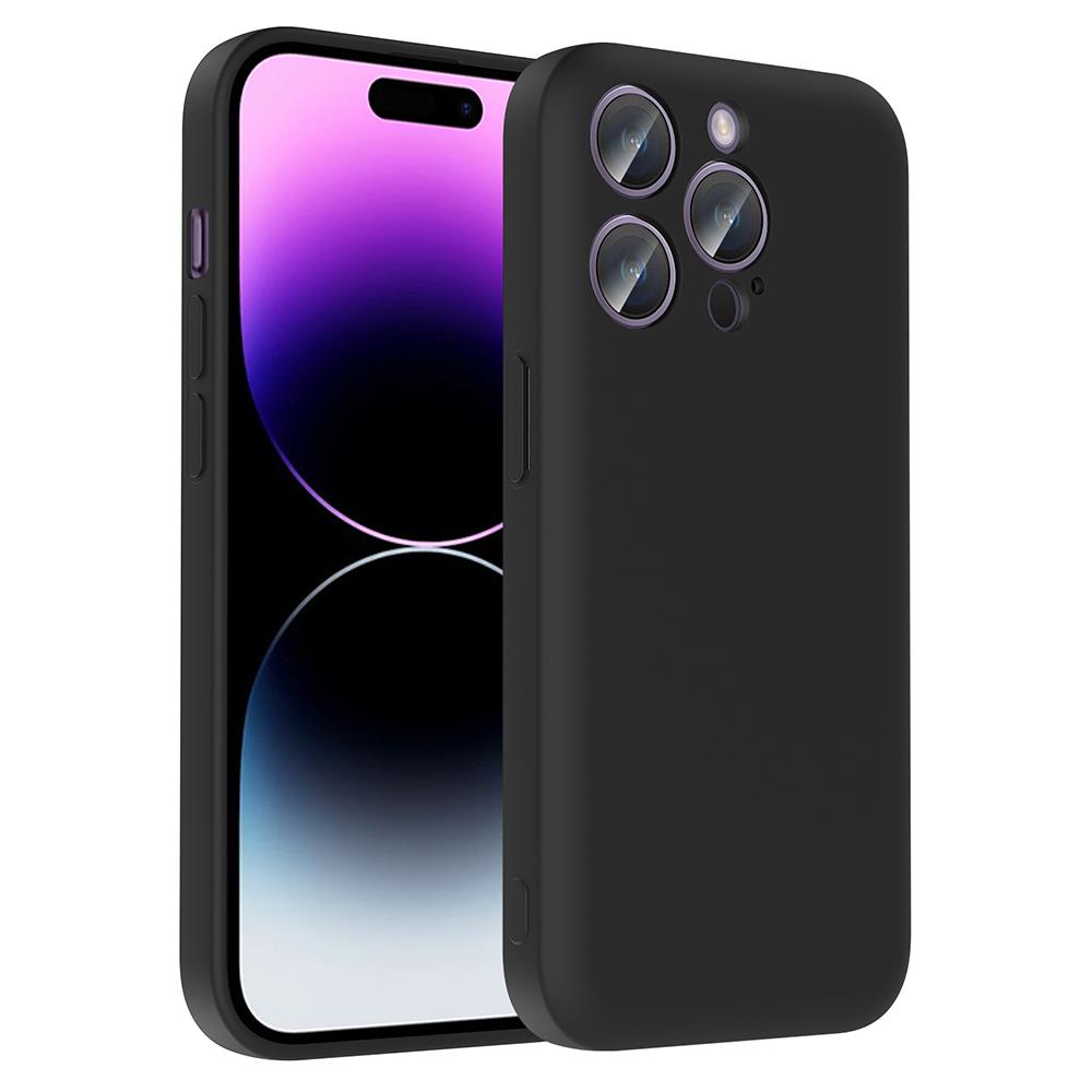 Apple iPhone 14 Pro Uyumlu Kılıf Kamera Korumalı Kartlık Hazneli Zore Vitra Kapak