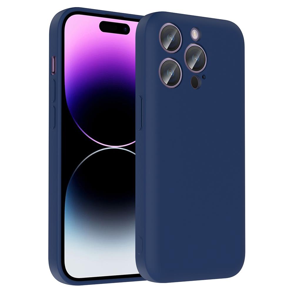 Apple iPhone 14 Pro Uyumlu Kılıf Kamera Korumalı Kartlık Hazneli Zore Vitra Kapak