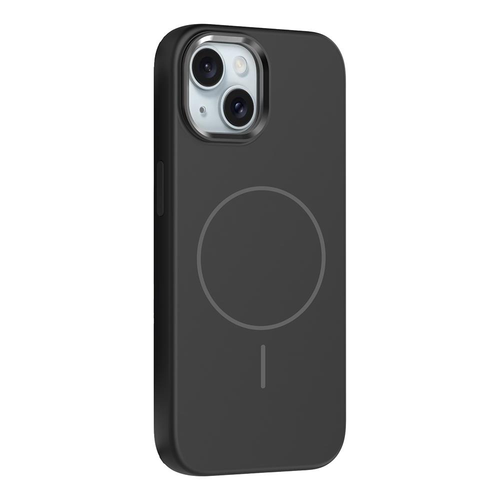 Apple iPhone 14 Uyumlu Kılıf M-Safe Şarj Özellikli Metal Kamera Çerçeveli Zore Edi Silikon Kapak