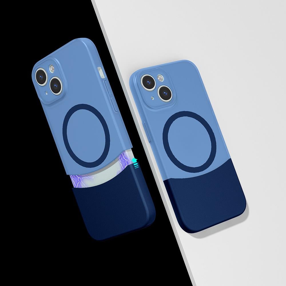 Apple iPhone 15 Uyumlu Kılıf M-Safe Şarj Özellikli Mıknatıslı Zore Duble Kapak