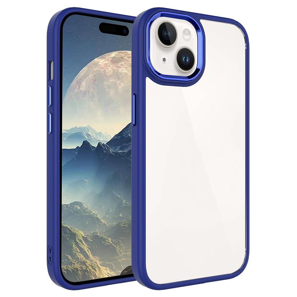 Apple iPhone 15 Uyumlu Kılıf Zore Krom Kapak