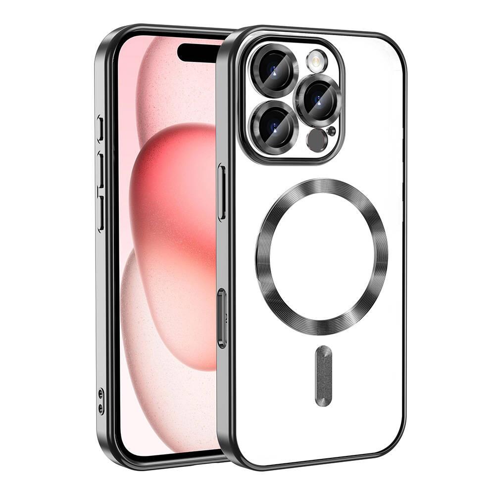 Apple iPhone 16 Pro Uyumlu Kılıf Kamera Korumalı M-safe Wireless Şarj Özellikli Zore Demre Kapak