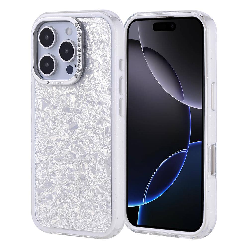 Apple iPhone 16 Pro Uyumlu Kılıf Taşlı Tasarım Zore Kapi Kapak